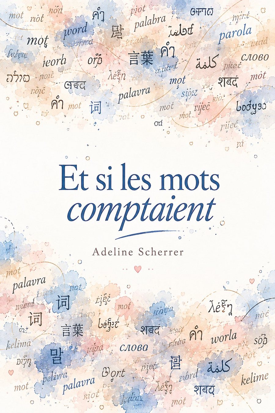 Couverture du livre Et si les mots comptaient, d’Adeline Scherrer